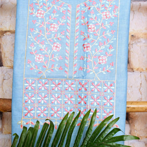 Linen Embroidered Suits | SSEthnics