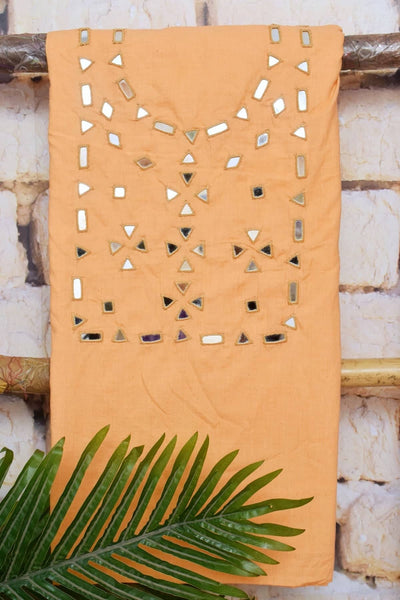 Mirror Work Bhagalpuri Ikat Dupatta Set - SSEthnics