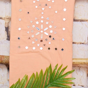 Mirror Work Bhagalpuri Ikat Dupatta Set - SSEthnics