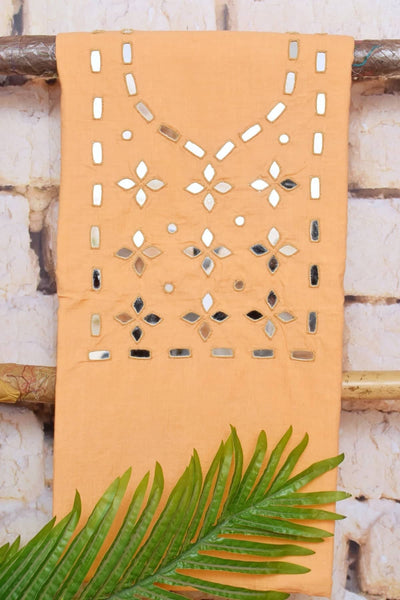 Mirror Work Bhagalpuri Ikat Dupatta Set - SSEthnics