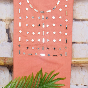 Mirror Work Bhagalpuri Ikat Dupatta Set - SSEthnics