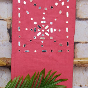 Mirror Work Bhagalpuri Ikat Dupatta Set - SSEthnics