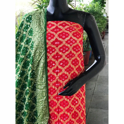 Bandhani Banarasi Designer Suit