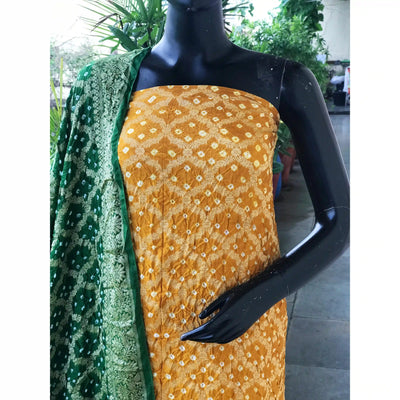 Bandhani Banarasi Designer Suit