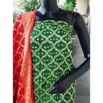 Bandhani Banarasi Designer Suit
