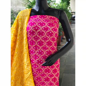 Bandhani Banarasi Designer Suit