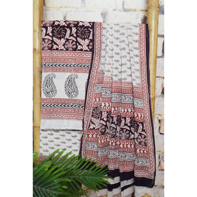 Black Bagh Cotton Panelled Suit