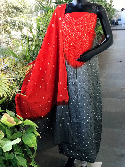 Bandhani Cotton Designer Suit