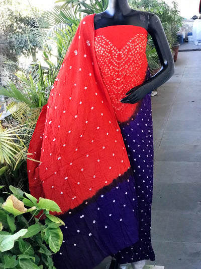 Bandhani Cotton Designer Suit