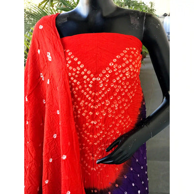 Bandhani Cotton Designer Suit