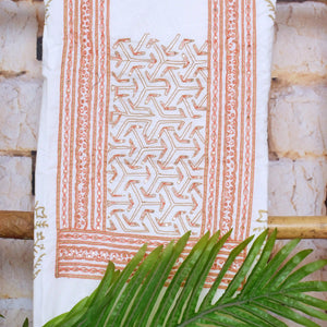 Jaipuri Block Print Suit with Hand Embroidery