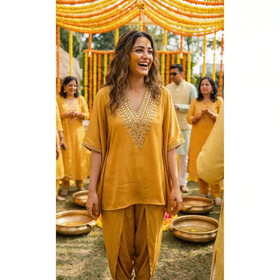 PRAVA - Kaftan-Dhoti Pants Set