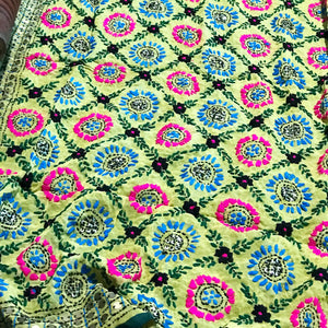 Phulkari Hand Embroidered Dupatta