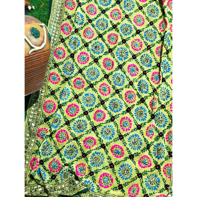 Phulkari Hand Embroidered Dupatta