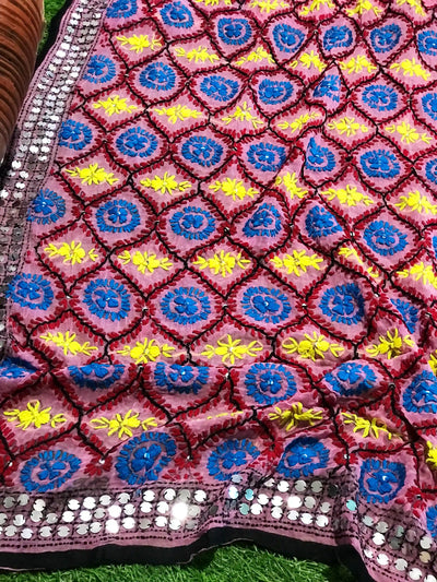 Phulkari Hand Embroidered Dupatta