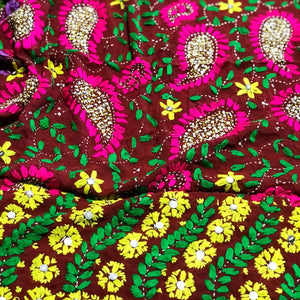 Phulkari Hand Embroidered Dupatta