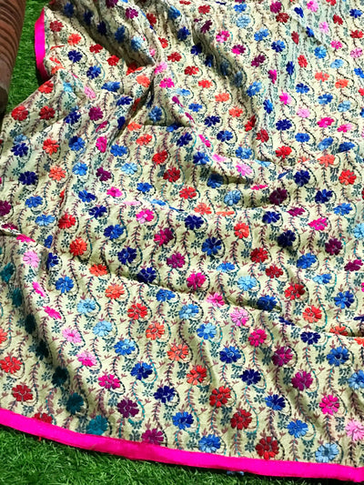 Phulkari Hand Embroidered Dupatta