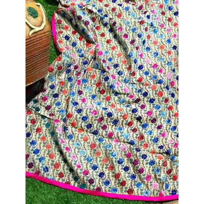 Phulkari Hand Embroidered Dupatta