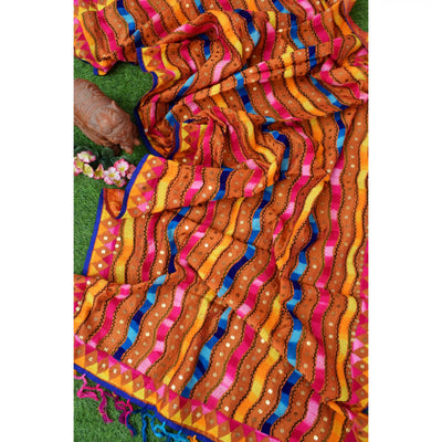 Phulkari Hand Embroidered Dupatta