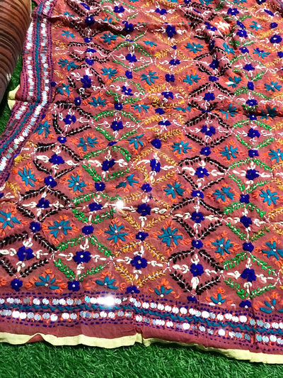 Phulkari Hand Embroidered Dupatta