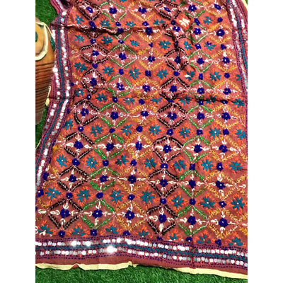 Phulkari Hand Embroidered Dupatta