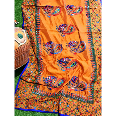 Phulkari Hand Embroidered Dupatta
