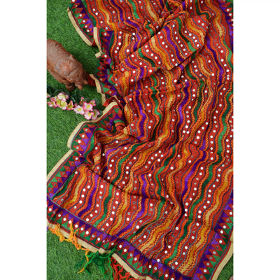 Phulkari Hand Embroidered Dupatta