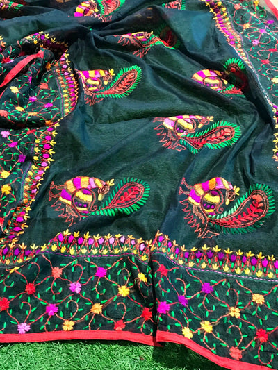 Phulkari Hand Embroidered Dupatta