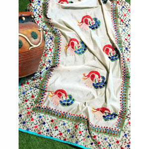 Phulkari Hand Embroidered Dupatta