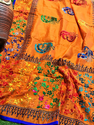 Phulkari Hand Embroidered Dupatta