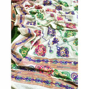 Festive Aari work dupatta 2.25m length SS Ethnics