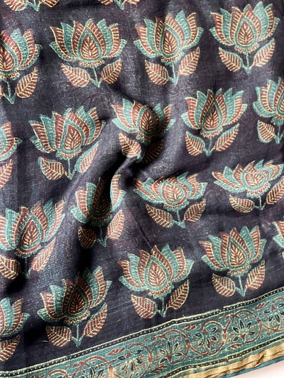 Ajrakh Designer Kota Saree