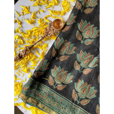 Ajrakh Saree