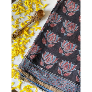 Ajrakh Designer Kota Saree