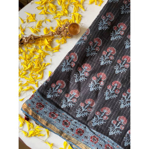 Ajrakh Designer Kota Saree
