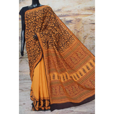 Bagh Mul Cotton Saree - SSEthnics