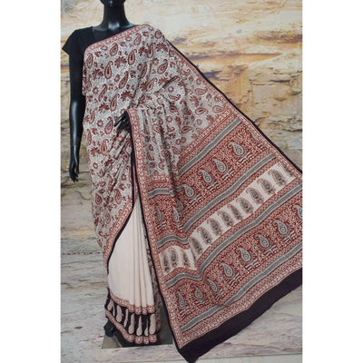 Bagh Mul Cotton Saree - SSEthnics