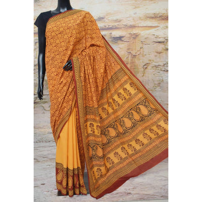 Bagh Mul Cotton Saree - SSEthnics