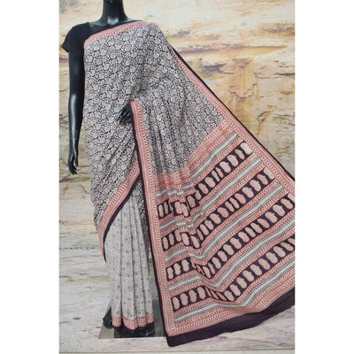 Bagh Mul Cotton Saree - SSEthnics