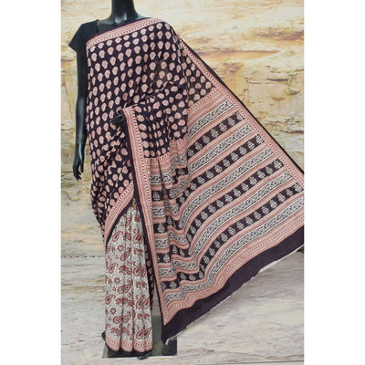 Bagh Mul Cotton Saree - SSEthnics