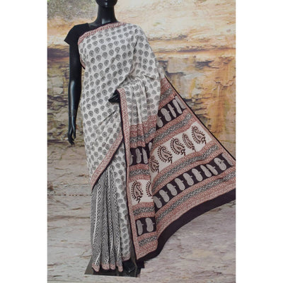 Bagh Mul Cotton Saree - SSEthnics