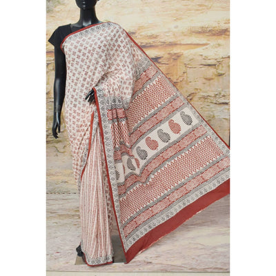 Bagh Mul Cotton Saree - SSEthnics