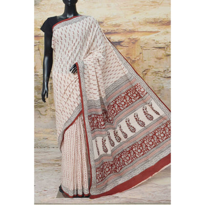 Bagh Mul Cotton Saree - SSEthnics