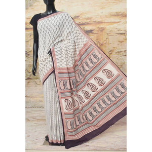 Bagh Mul Cotton Saree - SSEthnics