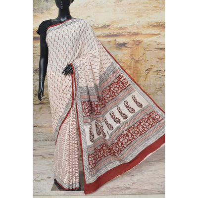Bagh Mul Cotton Saree - SSEthnics