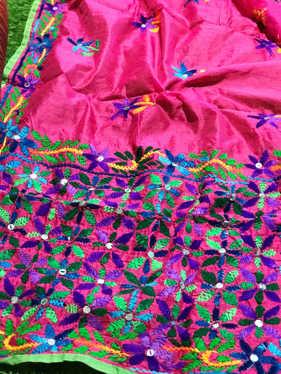 Phulkari Hand Embroidered Dupatta
