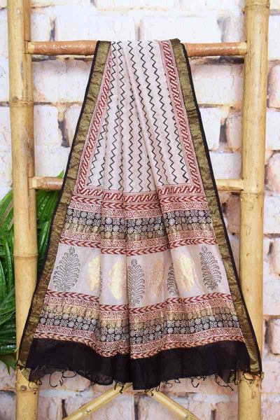 Bagh Handloom Maheshwari Silk Suit - SSEthnics