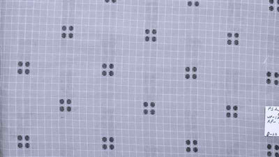 Grey Jacquard Cotton Fabric (Cut Piece 1.5 Meter)