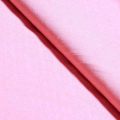 Pink Jacquard Cotton Fabric
