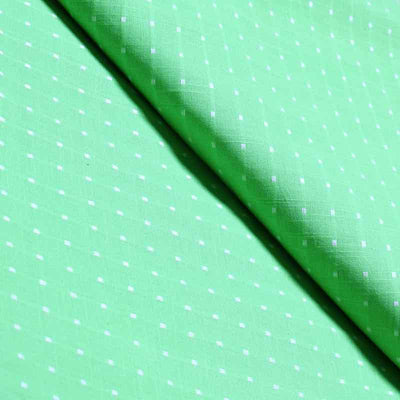 Green Jacquard Cotton Fabric